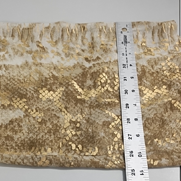 Solitaire Swim Cream & Gold Sheer Animal Print Pool Party Cruise Pants - Picture 6 of 13